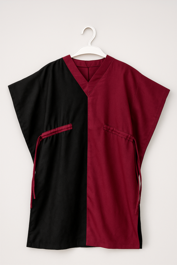 Kaftan Snuggy In Black Maroon - Image 2