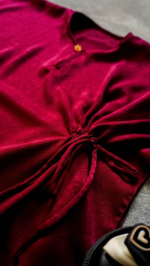Kaftan Snuggy Basic In Maroon - Image 5