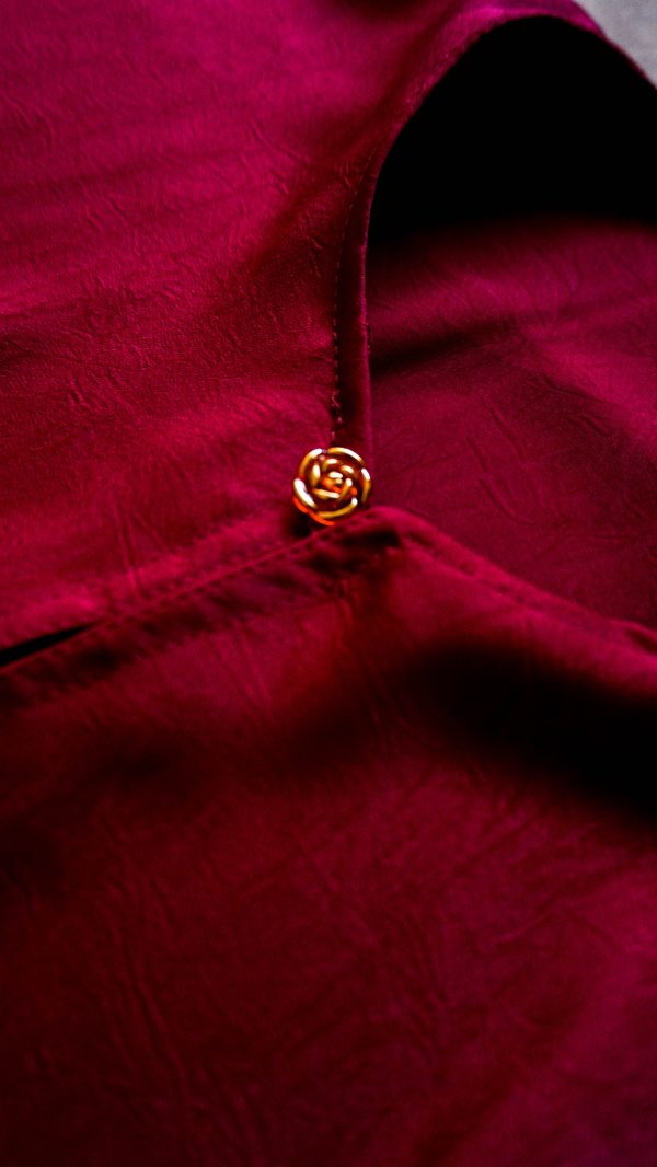 Kaftan Snuggy Basic In Maroon - Image 6