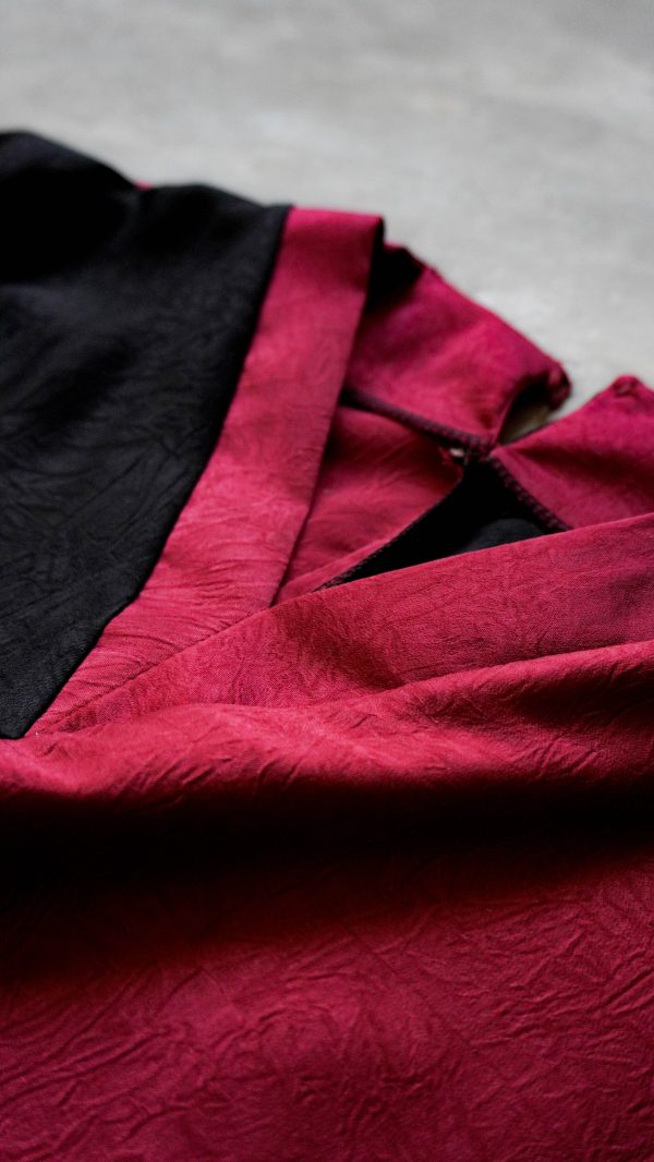 Kaftan Snuggy In Black Maroon - Image 5