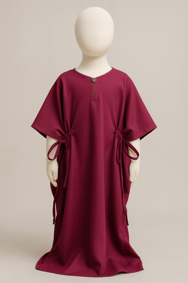 Kaftan Snuggy Basic In Maroon - Image 2