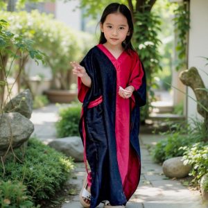 Kaftan Snuggy In Black Maroon