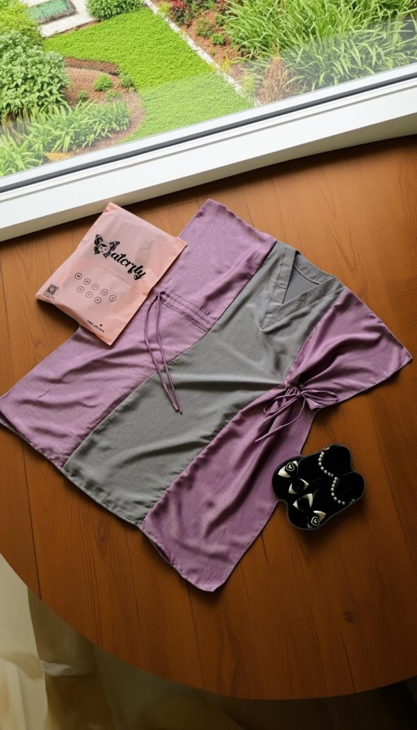 Kaftan Snuggy In Purple Grey - Image 2